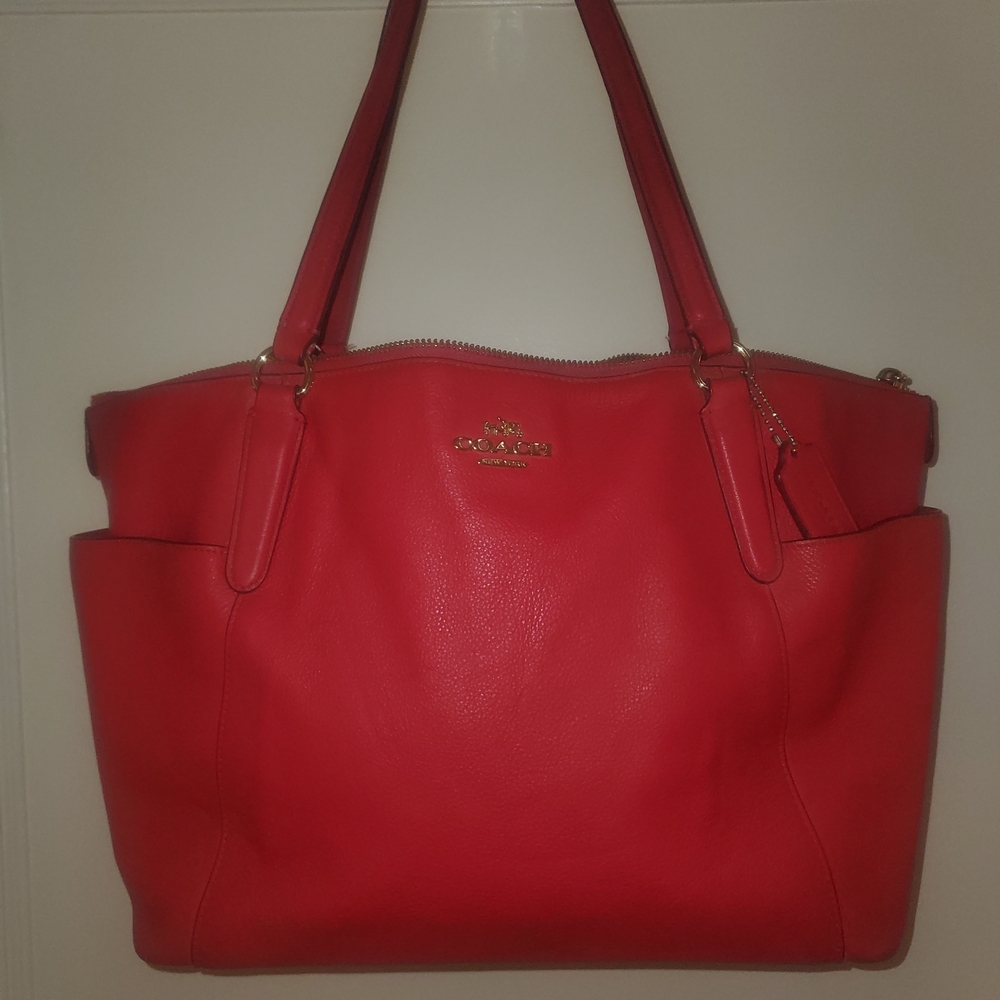 Coach Ava Leather Tote Bag Authentic